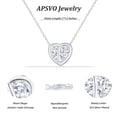 thumbnail image 5 of APSVO 925 Silver Plated Love Heart Initial Necklaces for Women CZ Letter F Pendant Chain Birthday Christmas Jewelry Gifts Teen Girls Stocking Stuffers Kids Age, 5 of 7