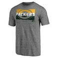 thumbnail image 2 of Men's  Heather Gray Green Bay Packers Square Off Tri-Blend T-Shirt, 2 of 3