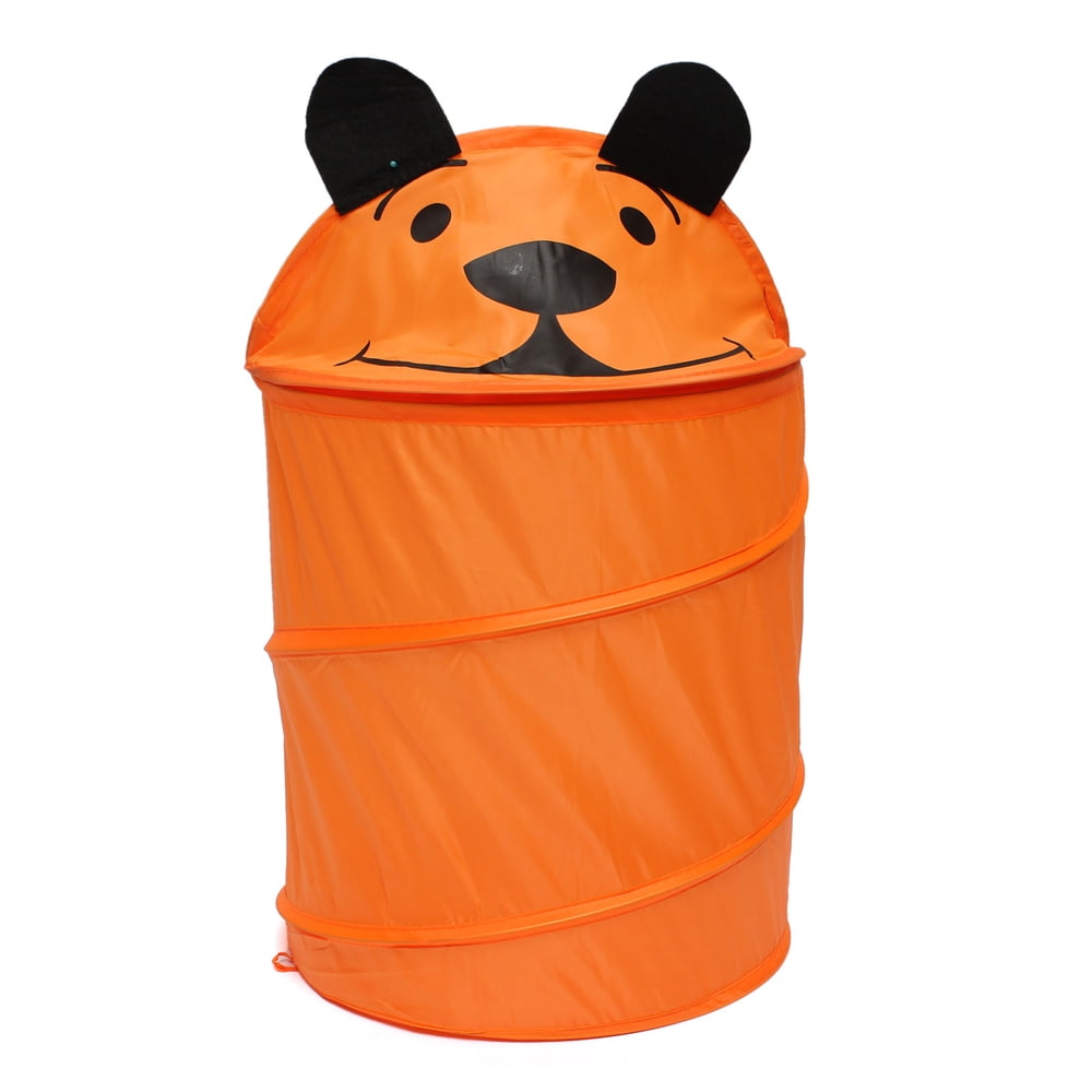 Kids Baby Foldable Laundry Hamper Up Animal Laundry Basket Bag Toys