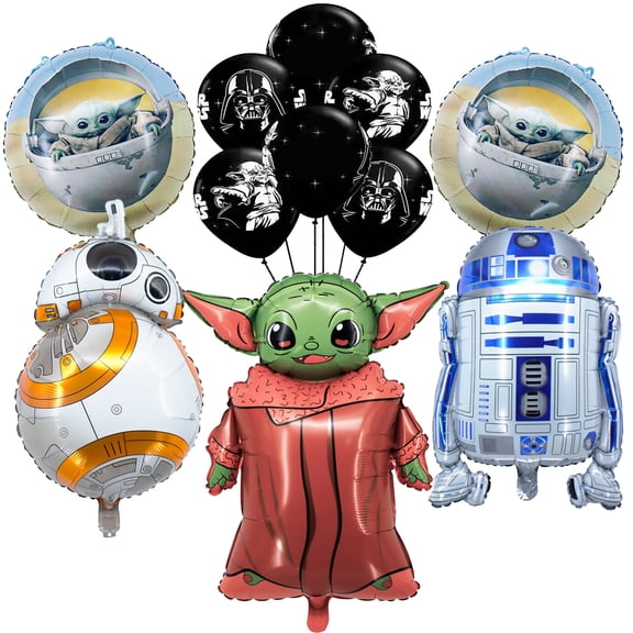 11Pcs Space Balloons, Mandalorian Decoration Balloons, Outer Space Theme Balloon for Party Decoration Supplies