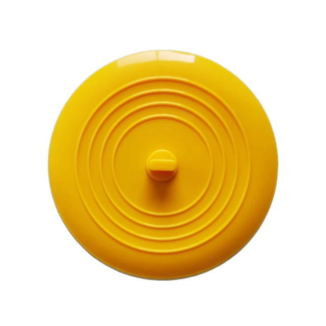 Billuyoard Tapón de fregadero para baño, cubierta de drenaje de suelo reutilizable, ventosa redonda, repuesto para inodoro, fontanería, alcantarillado, Juegos de accesorios de baño Amarillo Billuyoard HA064416-05