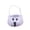 A007- White Ghost, variant on Halloween Trick Or Treat Bag 8X5 Inch Pink Non Woven Pumpkin Candy Bucket, Jack O Lantern Design for Student Halloween Party Favors, 1 Pack