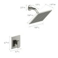 thumbnail image 5 of Design House 594507 Karsen II Shower Trim with Valve, Satin Nickel, 5 of 13