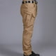 thumbnail image 4 of Pantalones largos para hombre, con botones, cremallera, informales, multibolsillos, deportivos, gruesos, 4 of 6