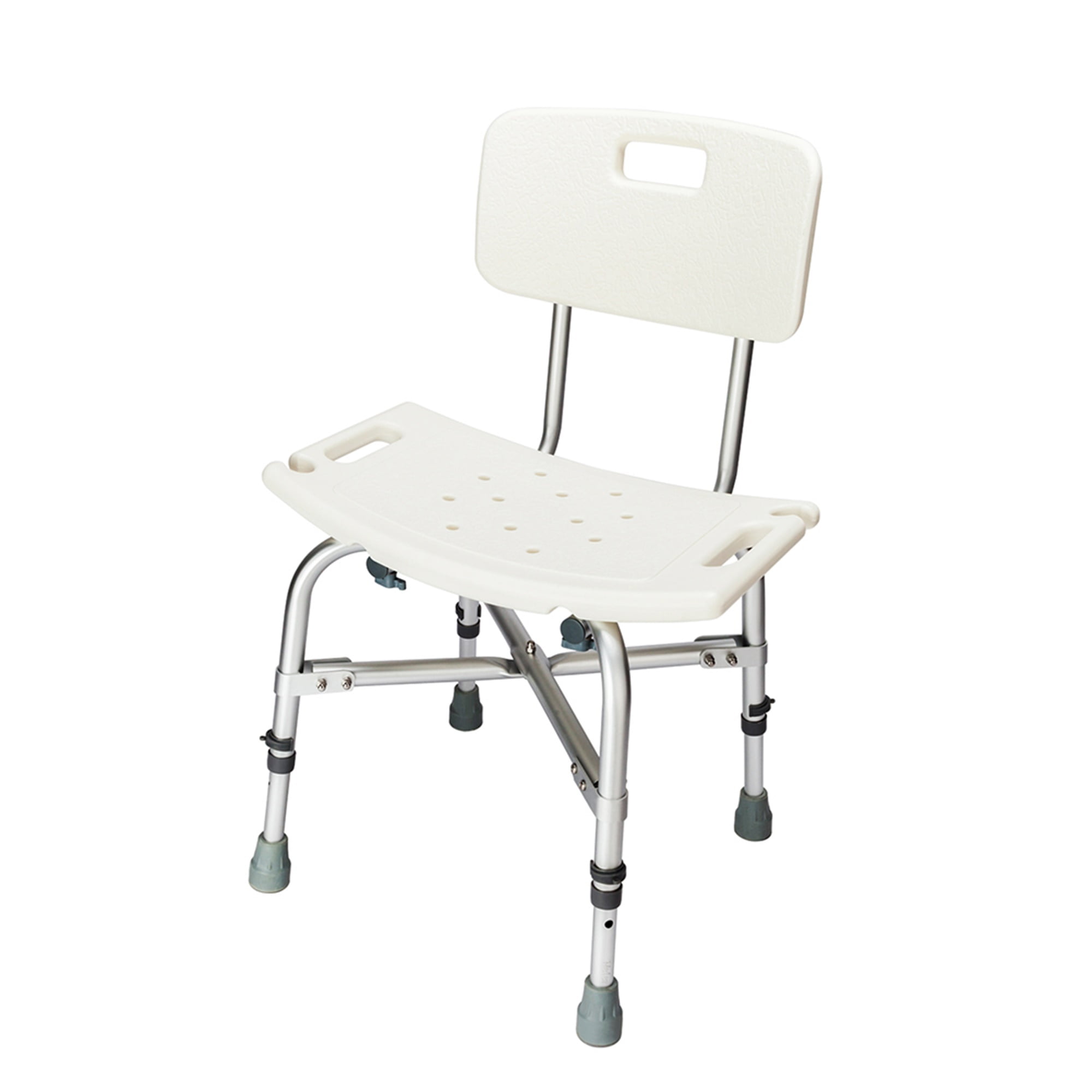 Kadyn Shower Stool Bath Chair, 6 Height Transfer Bench Stool with Back, Shower Bench for Elderly, Handicap, and Disabled, White Kadyn Shower Stool Bath Chair, 6 Height Transfer Bench Stool with Back, Shower Bench for Elderly, Handicap, and Disabled, White