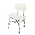 thumbnail image 5 of Kadyn Shower Stool Bath Chair, 6 Height Transfer Bench Stool with Back, Shower Bench for Elderly, Handicap, and Disabled, White, 5 of 13