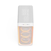 Fractal Design Meshify 3 Ambience Pro RGB ATX mATX Mid Tower PC Case - White Chassis with Clear TG Side Panel