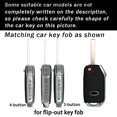 thumbnail image 2 of Key Fob Cover Compatible with Kia Seltos Forte Sportage K5 Soul Sorento Cerato Telluride NIRO 2019-2025 4 Button Leather Metal TPU Zinc Alloy Flip Key Keychain Case Holder Protector, 2 of 7