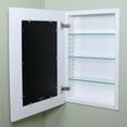 thumbnail image 2 of 14x24 White Shaker Beadboard Recessed Medicine Cabinet with no mirror, 2 of 3