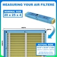 thumbnail image 6 of Pelano 20x25x4 HVAC Furnace Air Filter, MERV 11 Filters, Foldable Design, Actual Size: 19.33’’x24.44’’x 3.62’’-2PACK, 6 of 6