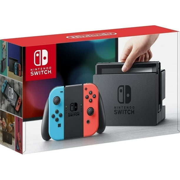 Nintendo Switch with Neon Blue and Neon Red JoyCon - HAC-001(-01