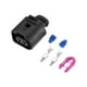 thumbnail image 1 of 1 Juego de conectores de bocina negros con 2 terminales, enchufe impermeable No.1J0973722 para Audi A6 2019-2020, negro, 1 of 1