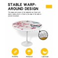 thumbnail image 2 of nqOlkjepod Watercolor Butterfly Round Tablecloth, Fitted Table Cover with Elastic for 36"-44" Round Tables, Spring Nature Blossom Flowers Table Cloth Outdoor Dinning Party Waterproof Tablecloths, 2 of 6