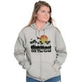 thumbnail image 4 of Off Grid Tropical Paradise Vacation Unisex Fleece Graphic Zip Up Hoodie Brisco Brands 5X, 4 of 5