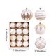 thumbnail image 3 of Adornos Navideños de 6 Cm, 12 Unidades, En Caja, Bolas Flocadas, para Árbol de Navidad, Decoración, Regalo, 3 of 6