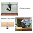 thumbnail image 2 of Uxcell Ceiling Hooks with Hardware Zinc Alloy Black 29x38mm 6Pcs for Hanging Plants, 2 of 6