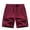 F34 Wine, variant on Likimi Womens Shorts Lightweight Elastic Waist Solid Color Casual Fashion Short With Zipper Pockets Navy Size S