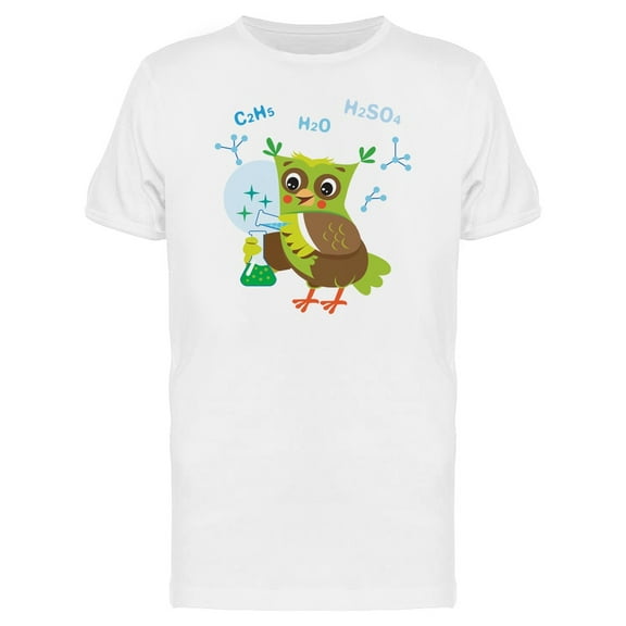 Owl Playing With Chemicals Tee Men's -Image by Shutterstock