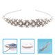 thumbnail image 2 of KAKOWELY Diadema de boda con diamantes de imitación, diadema de perlas para novia, accesorios para el cabello de boda, 2 of 4