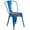 Blue, variant on Bowery Hill Metal Stackable Dining Side Chair in Yellow