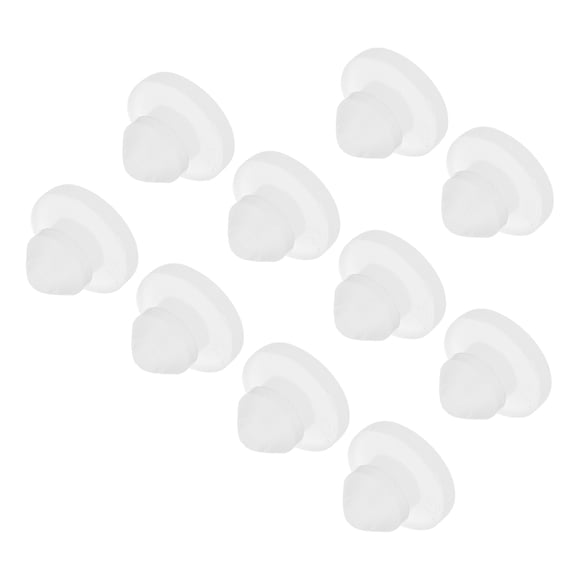 Unique Bargains 10 Pcs Bouchons de Trou de Verrouillage en Silicone, Rainure Étroite 4,5mm 1.5mm pour Cuisine Bouchons de Scellement Étanches Transparents