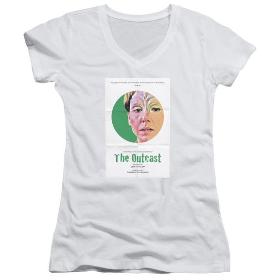 Star Trek Tng Season 5 Episode 17 Junior Women's V-Neck T-Shirt White