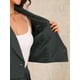 thumbnail image 5 of INSPIRAR CHIC Conjunto de 2 Piezas para Mujeres, Chaqueta Cortada con Solapa de Negocios y Pantalones de Pierna Ancha, Trajes de Trabajo S Gris Oscuro, 5 of 6
