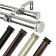 thumbnail image 2 of InStyleDesign  Pita 1 inch Diameter Adjustable Double Curtain Rod Mahogany 120 to 170 inches Mahogany Finish, 2 of 5