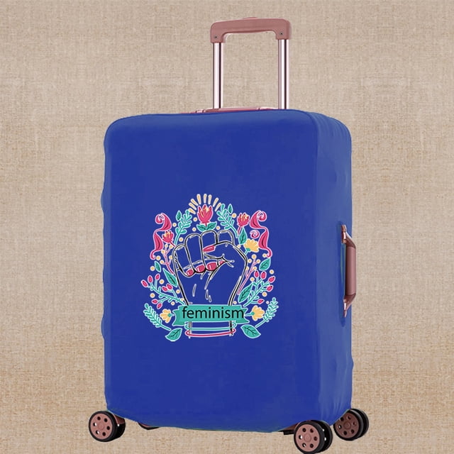 Luggage Cover Unisex Travel Scratch Resistant Accessory Suitcase Covers Apply To 18-32 Inch Color Print Trolley Protective Case 8Color006 S (18-21inch)