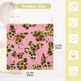 thumbnail image 2 of Butterflies Leopard Cheetah Panther Skin Textured Baby Muslin Washcloths Soft Absorbent Face Towel, Watercolor Pink Burp Cloths Cotton Bath Wipes 5 Pack Infant Wash Cloth for Newborn Boys Girls 12x12, 2 of 7