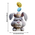 thumbnail image 3 of TIELUTT Easter Holiday Wall Stickers Rabbit & Egg Design Self for Bedroom Stickers Teen Boys Sticker Book to Put Stickers in Color for Photography Stickers for Water Bottles Adult Stickers Skateboard, 3 of 6