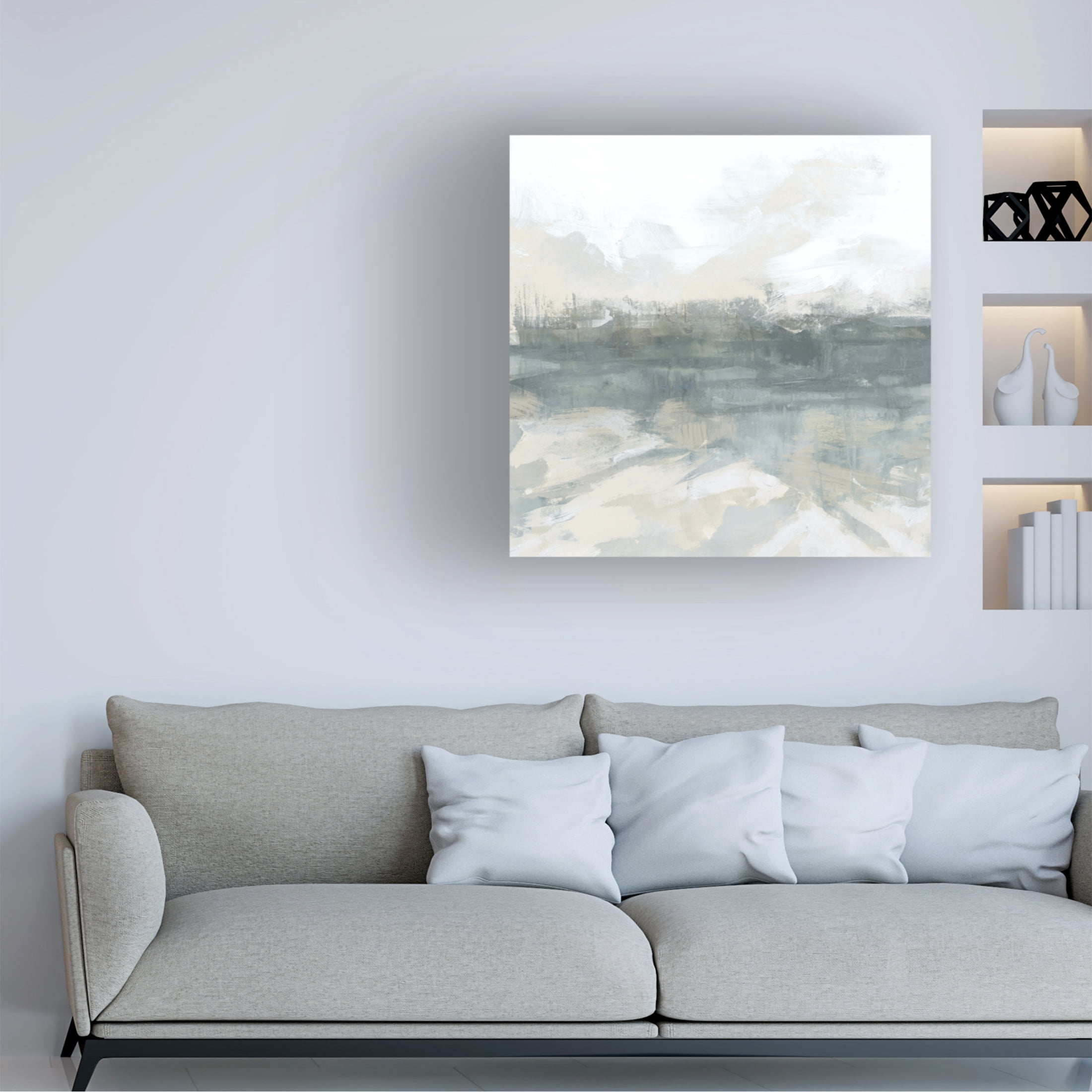 Trademark Fine Art June Erica Vess Fog Flow I Canvas Wall Art