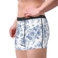 thumbnail image 2 of Susaid Rose Flowers Print Men's Mesh Boxer Briefs Cooling Breathable Sports Underwear Wide Waistband Boxer Briefs W/Fly-XX-Large, 2 of 5