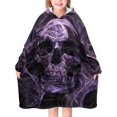 thumbnail image 1 of Kids Hooded Blanket Long Wearable Blanket Hoodie Oversized Hooded Sweater for Boys Girls with Big Pocket, 1 of 5