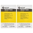 thumbnail image 2 of Niche Rear Brake Pad Set for Honda CBR250R Organic Motorcycle 2 Pack 519-KPA2567D, 2 of 5
