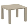 thumbnail image 3 of Compamia Pacific 5 Piece Dining set with Extension Table and Sling Arm Chairs Taupe Frame Taupe Sling, 3 of 4