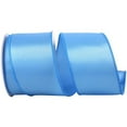thumbnail image 1 of Reliant Ribbon 92575W-052-40F 2.5 in. Satin Value Wired Edge Ribbon, Light Blue - 10 Yards, 1 of 1