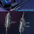 thumbnail image 4 of Cshidworld Gaming Headset with Microphone, Noise Cancelling Gaming Headphones Compatible with PS4 PS5 Xbox One PC Laptop, Over-Ear Headset with LED RGB Light, 7.1 Stereo Surround Sound, 4 of 7