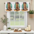 thumbnail image 3 of Western Cowboy Boot Window Valance Curtain Cactus Desert Rod Pocket Short Curtain for Living Room, Bedroom & Kitchen Window Decor 60x18in, 3 of 8