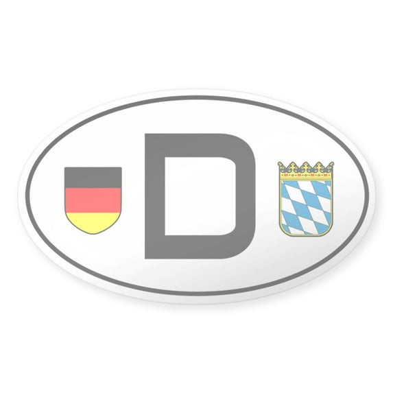 CafePress - Germany Car Sticker (Bayern Variant) - Sticker (Oval)
