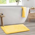 thumbnail image 1 of 1 Large Clara Clark Bath Mat Bathroom Rug - Absorbent Memory Foam Bath Rugs - Non-Slip, Cozy Velvet Feel Microfiber Bathrug, Plush Shower, Toilet- Floor Bathmats Carpet - Mellow Yellow - 20"x32", 1 of 6