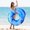 White leave, variant on Pool Float for Adult, Adult Beach Floats,Inflatable Rafts Swimming Pool Air Sofa Floating Chair Bed,with Two Handles, Great for Chilling in The Pool.