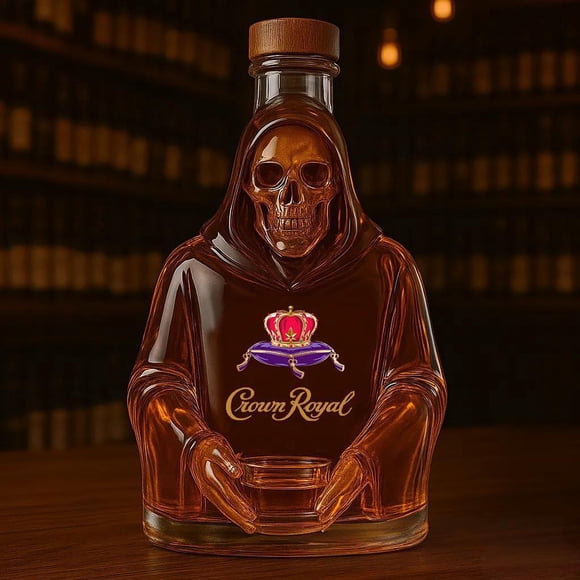 Death Whiskey Waker -300 mlWhiskeys Decanter Animal Statue Funny Bottle,for Whiskey Lovers & Home Bar Accessories Gift