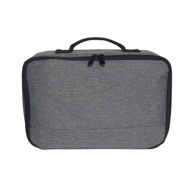 Estuche de bolsa de almacenamiento de proyector gris portátil Estuche de transporte universal Organi Tomshoo Estuche de almacenamiento