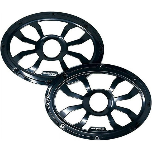 Diamond Audio HXM65FWW 6.5″ Flush Mount Speaker Grills, Pair (White) ,Steel With Powder Coating