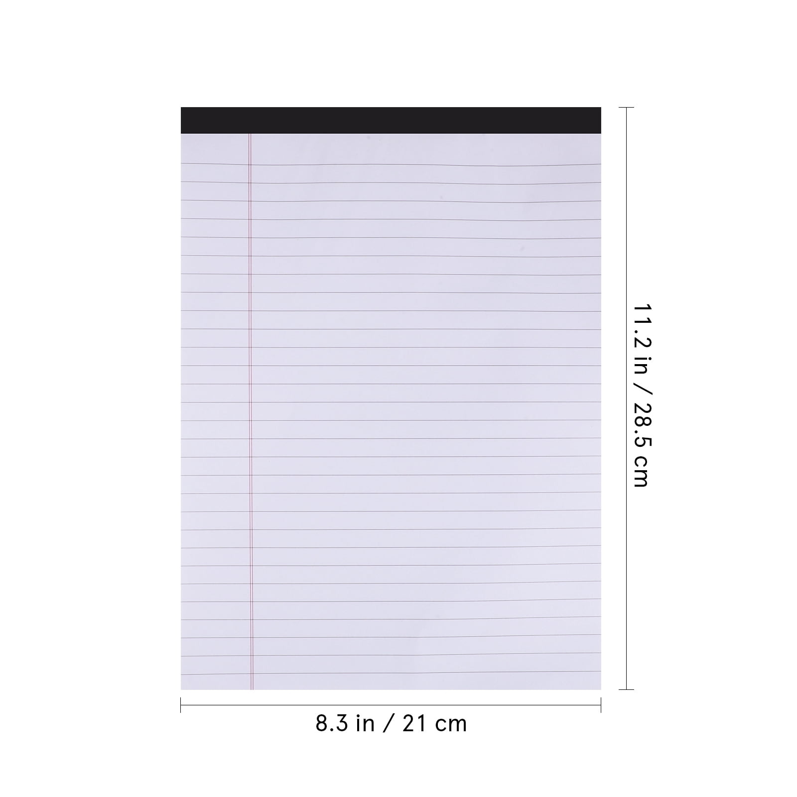 Tineasur 3Pcs White A4 College Ruled Legal Pads Lined Writing Notebooks for Home Use
