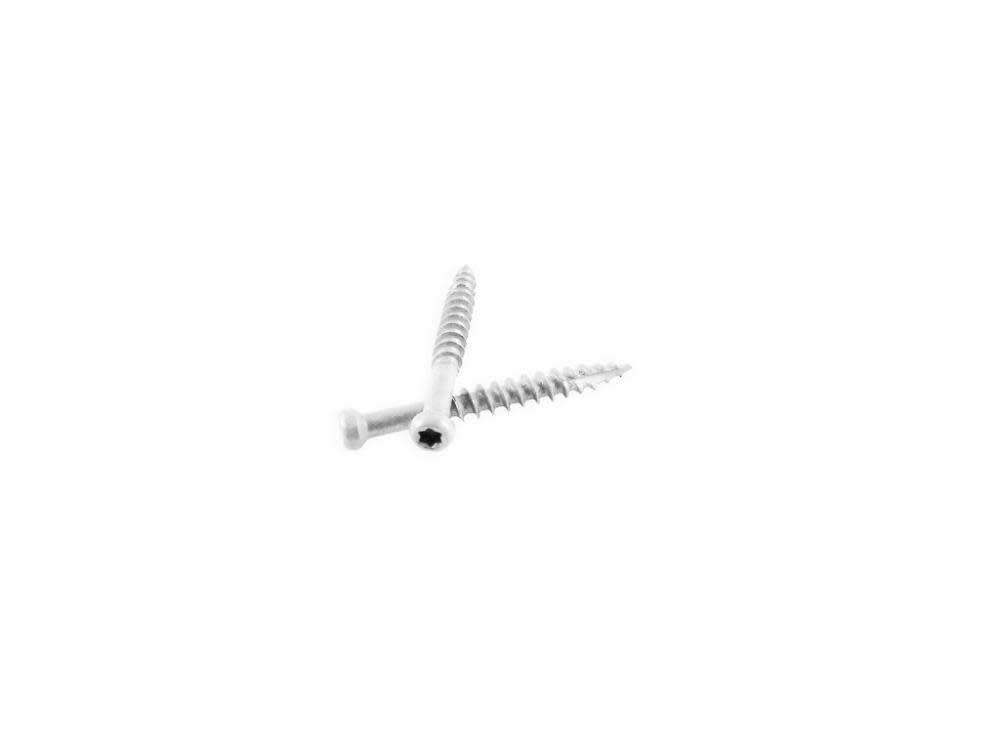 Woodpro (1Lb) 7 X 31/8 In. White Trim Head Screws
