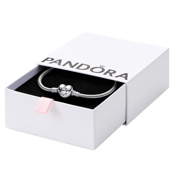 Bracelet Pandora Moments Heart Clasp Snake Chain 925 Silver