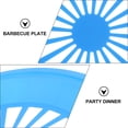 thumbnail image 3 of COSMOBETTY Food Plate Blue 6Pcs 10.6X10.6X0.08In Abs Ergonomic Design, 3 of 6