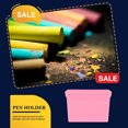 thumbnail image 2 of Maoww Magnetic Marker Holder Multipurpose Stationery Cases Holding Containers Storage Container for Meeting Room Office Classroom Use Pink Chalk box, 2 of 8